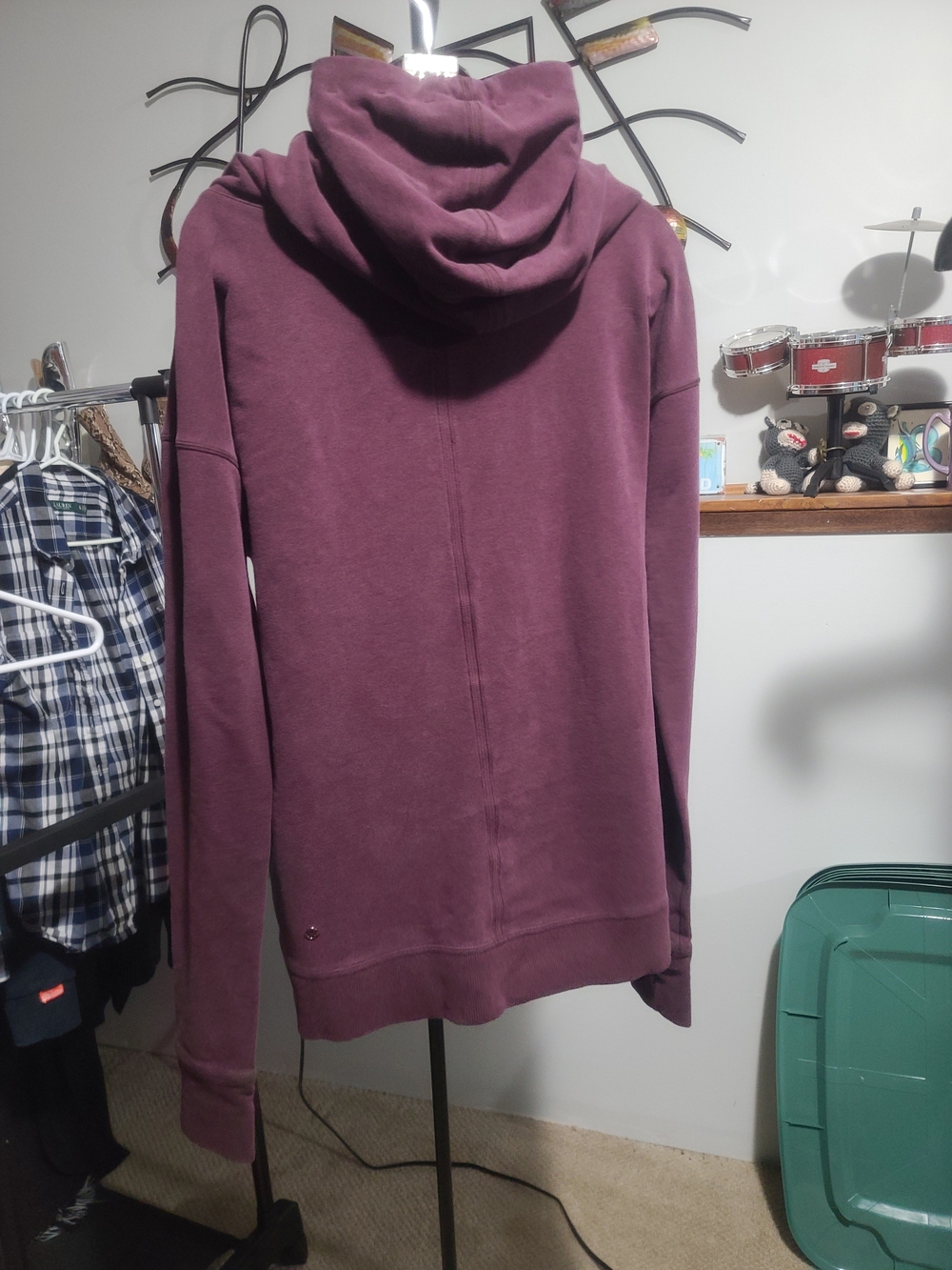 lululemon athletica Women's Stress Less Hoodie in Heathered Bordeaux Drama - Picture 7 of 13